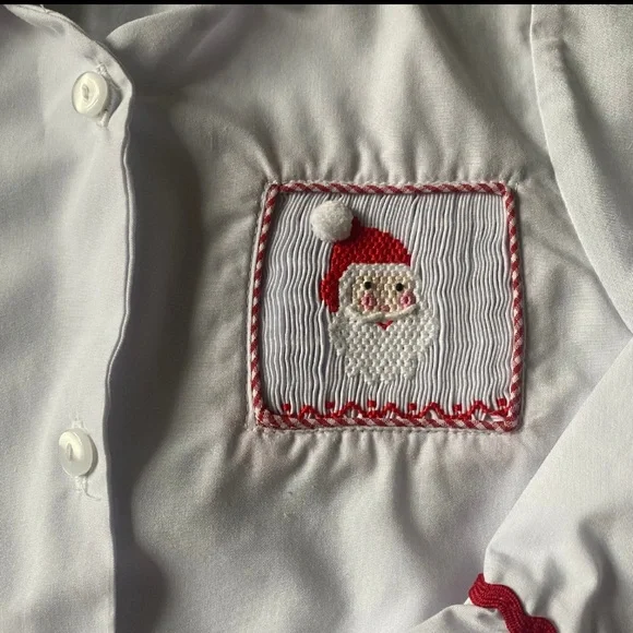Southern Tots Smocked Santa Claus Holiday Pajama Set - Picture 5 of 5